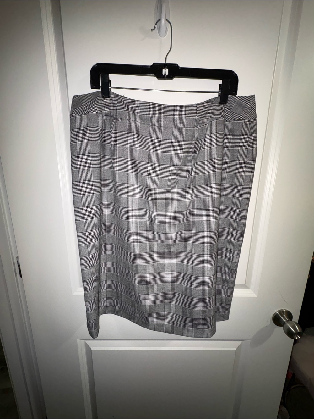 Calvin Klein Gray Glen Plaid Pencil Skirt